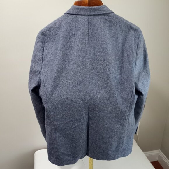 H&M SMART CASUAL SINGLE BREAST JACK WITH BROWN PATCH ELBOWS MEN SIZE XL - Picture 7 of 9